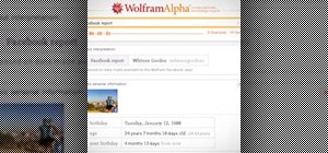 Wolfram Analysis of Your Facebook!