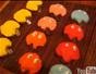 Make Pac-Man shaped cupcakes