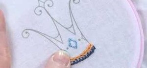 Embroider the split stitch