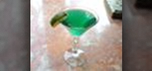 Make a Turquoise Blue martini with rum and curacao