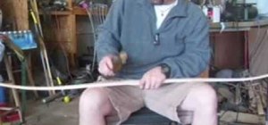 Use the bottle technique to prevent breaking of a traditional-style wooden bow