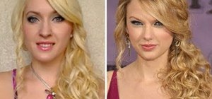 Give yourself a Taylor Swift inspired half up hairdo