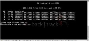 Crack a WEP key with Backtrack 4 and Aircrack-ng