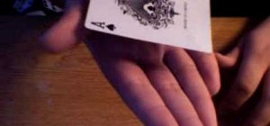Levitate a poker card