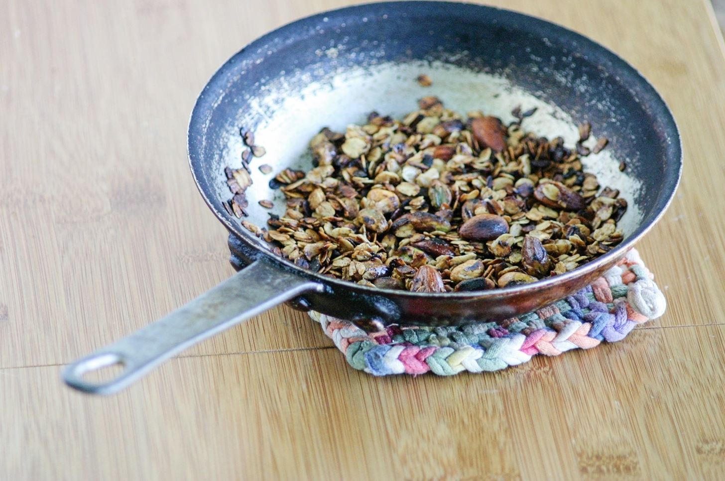 Ditch the Oven & Make Crunchy Stovetop Granola in Just 5 Minutes