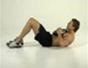 Tone abs with a weighted crunch exercise
