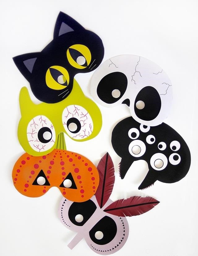 These Free Printable Masks Are About as Lazy as Halloween Costumes Can Get