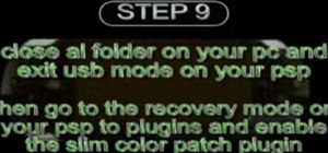 Install the slim color patch plugin on a PSP Fat