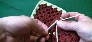 Change colors in granny squares for left handers