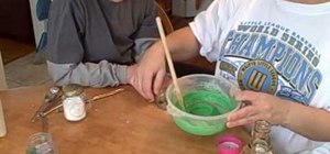Make an Oscar the Grouch cake in the Easy Bake Oven