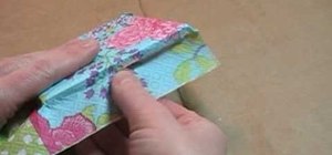 Use decorative paper napkins to make tile coasters
