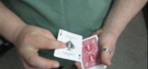 Perform the "flutter change" magic card trick