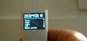 Access the system config screen on your iPod Nano