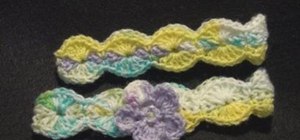 Crochet a left handed headband with optional flower