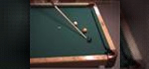 Shoot a combination shot in pool