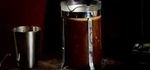 Make French press coffee at home