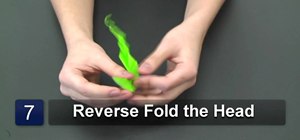 Fold an origami boa snake