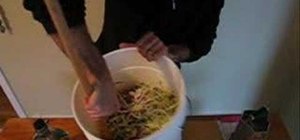 Make homemade sauerkraut