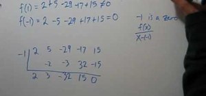 Factor & find zeros of a polynomial
