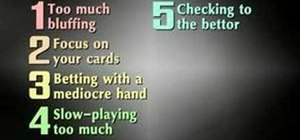 Avoid common mistakes in Texas Hold'em