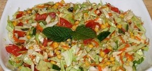Make Indian cabbage chana dal salad with Manjula