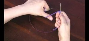 Cast on using the loop method for knitting
