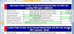 Make payment calculations with MS Excel's PMT function