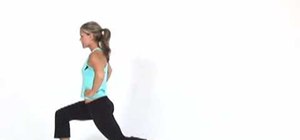 Firm hamstrings and glutes with a walking lunge