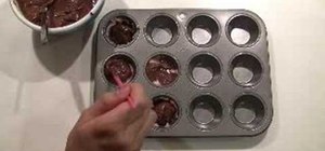Make chocolate dessert cups for a event or party
