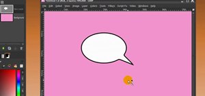 Make a speech bubble in GIMP