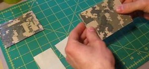 Make a duct tape wallet  with credit card holders