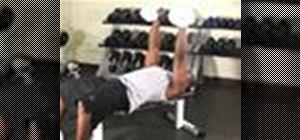 Do a bench press with household materials