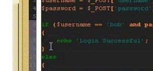 Program a user login with PHP