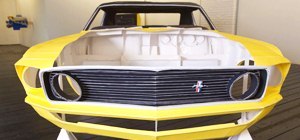 Full Scale 1969 Ford Mustang Recreated in Paper, One Piece at a Time