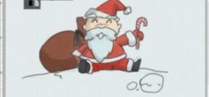 Draw an anime or chibi Santa Claus