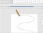 Animate a pencil drawing a curved line in Flash