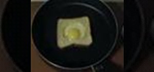 Cook an egg in a basket