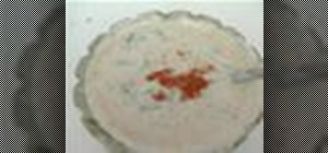 Make Indian style mint cucumber raita with yogurt