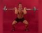 Exercise with the barbell clean and jerk