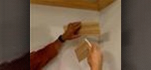 Create a cope cut for crown molding