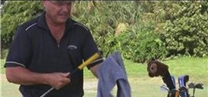 Clean a golf club grip