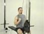Tone arms with a cable single-arm pull-down exercise