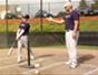 Practice the head down on the ball drill in baseball