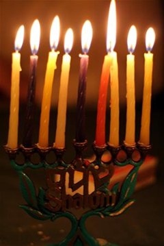 How to Start the First Night of Hanukkah 2010 (+ Make a DIY LED Menorah)