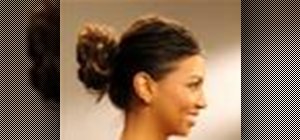 Create a quick and easy updo hairstyle