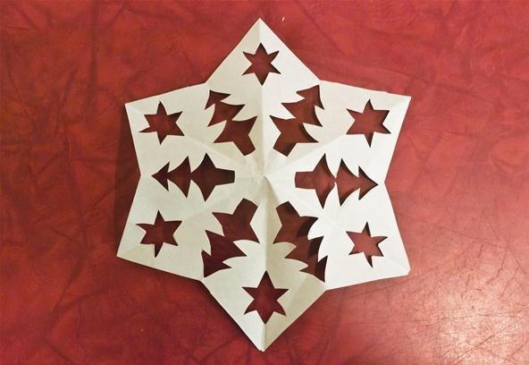 How to Make 6-Sided Kirigami Snowflakes