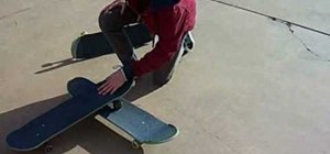 Ollie higher on a skateboard
