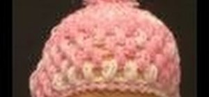 Crochet a baby hat for left handed crocheters