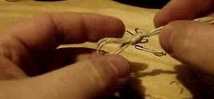 Make a simple hemp bracelet clasp with a wood bead