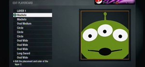 Make a Toy Story-style 3-Eyed Alien emblem in Call of Duty: Black Ops